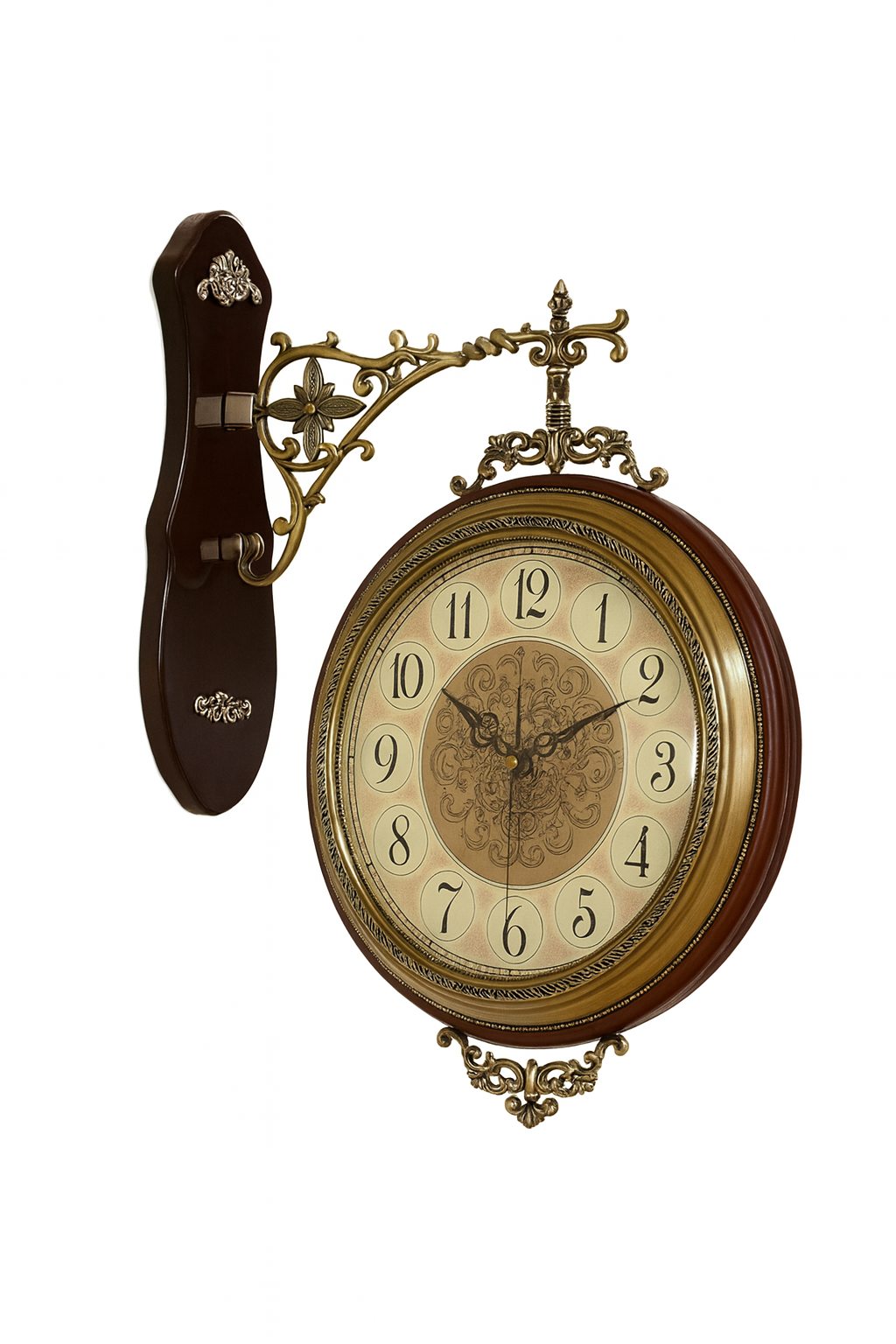 Wall Mount Vintage Double-Sided Clock